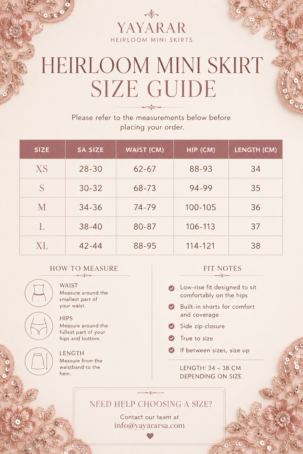 Rose Blush Heirloom Mini Skirt