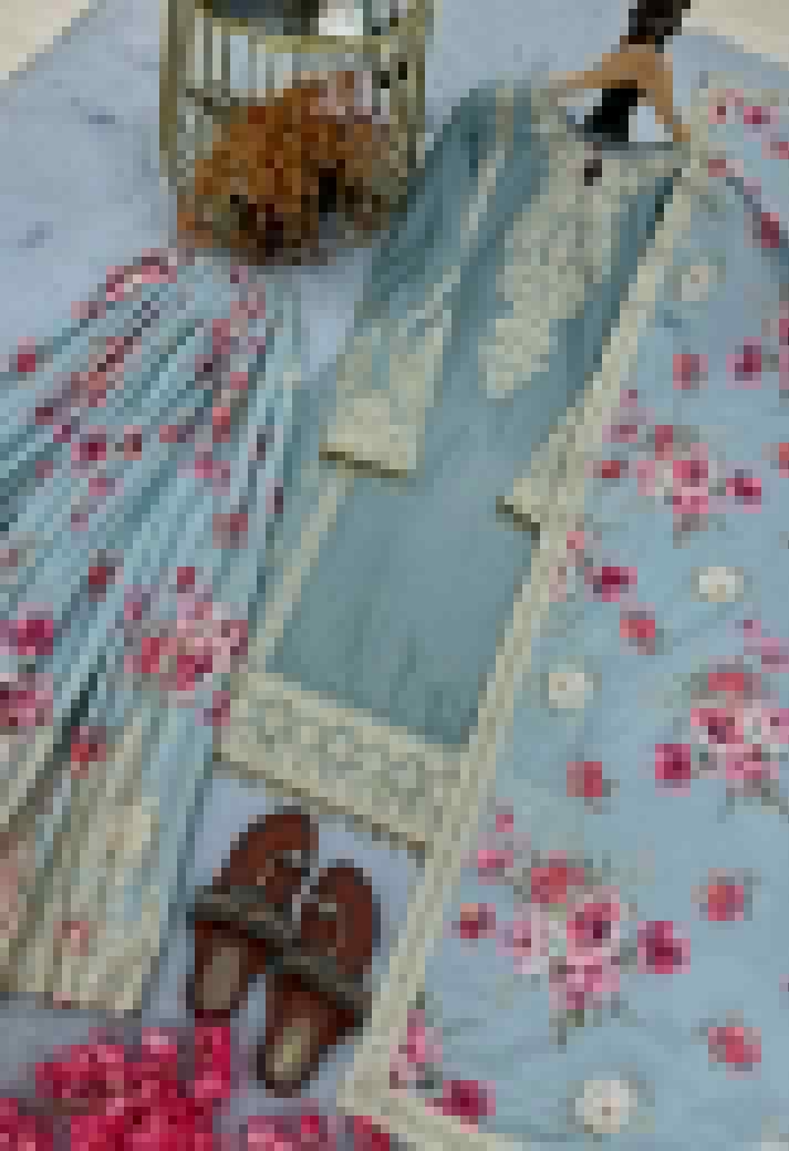 Designer Chinon Silk Palazzo Set with Embroidered Dupatta – Fully Stitched (XS to XXL)
