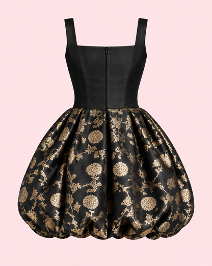Floral Gold Tulip Dress