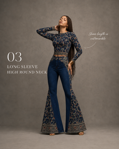 The Nightingale Desi Denim Set