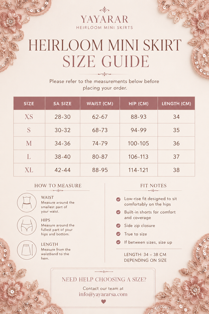 Rose Blush Heirloom Mini Skirt