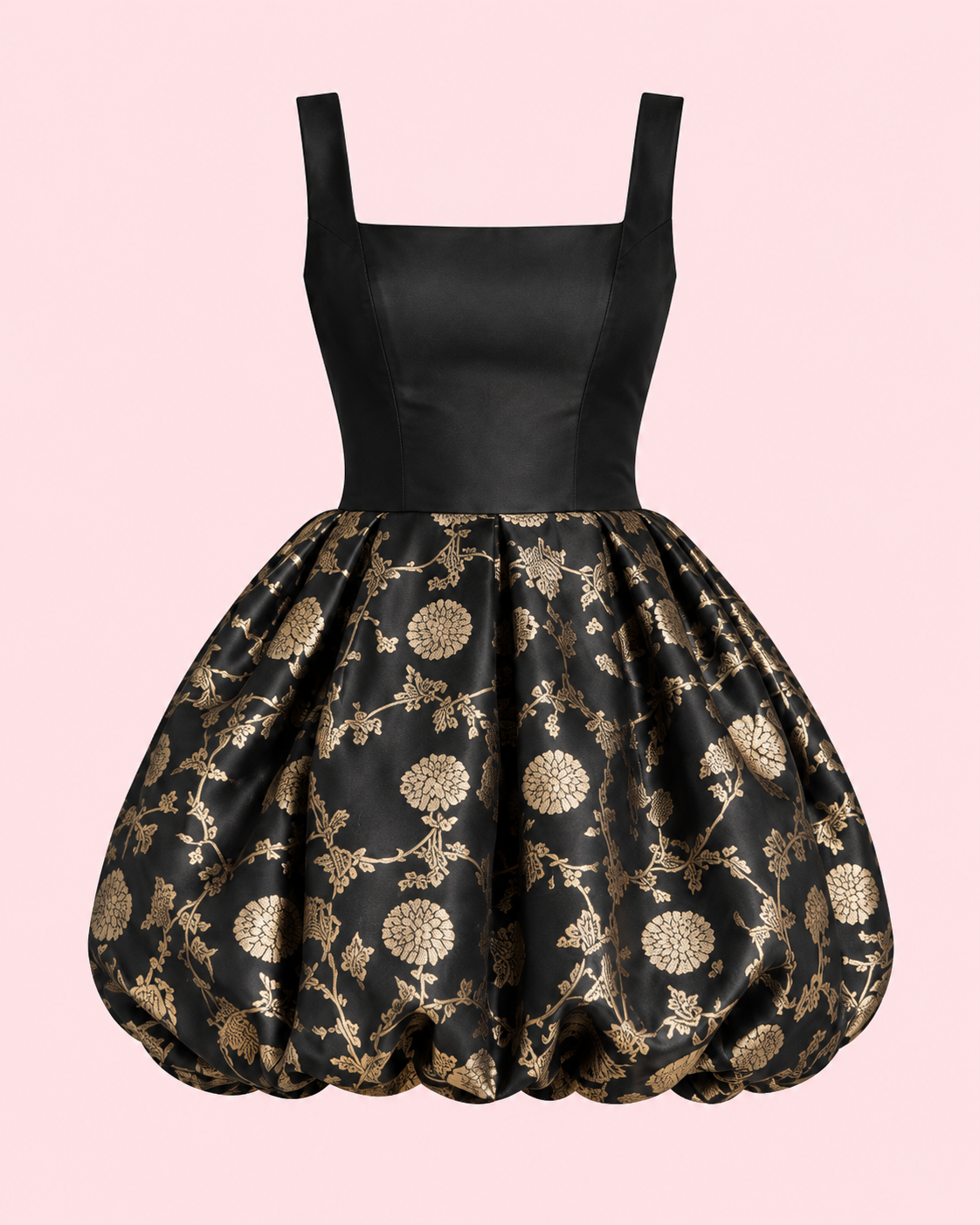 Floral Gold Tulip Dress
