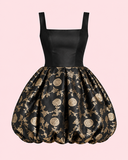 Floral Gold Tulip Dress