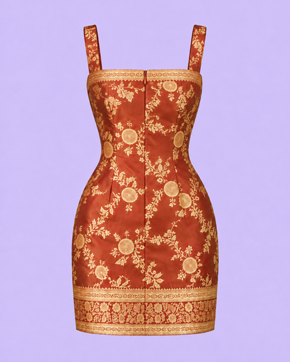 Rust Mini Dress