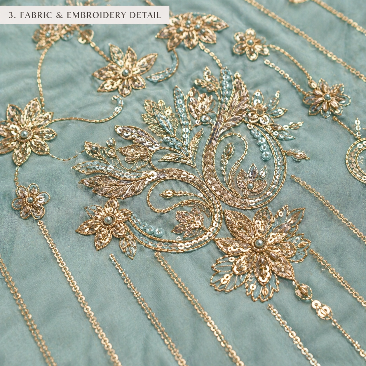 Blue Mist Beaded Dress