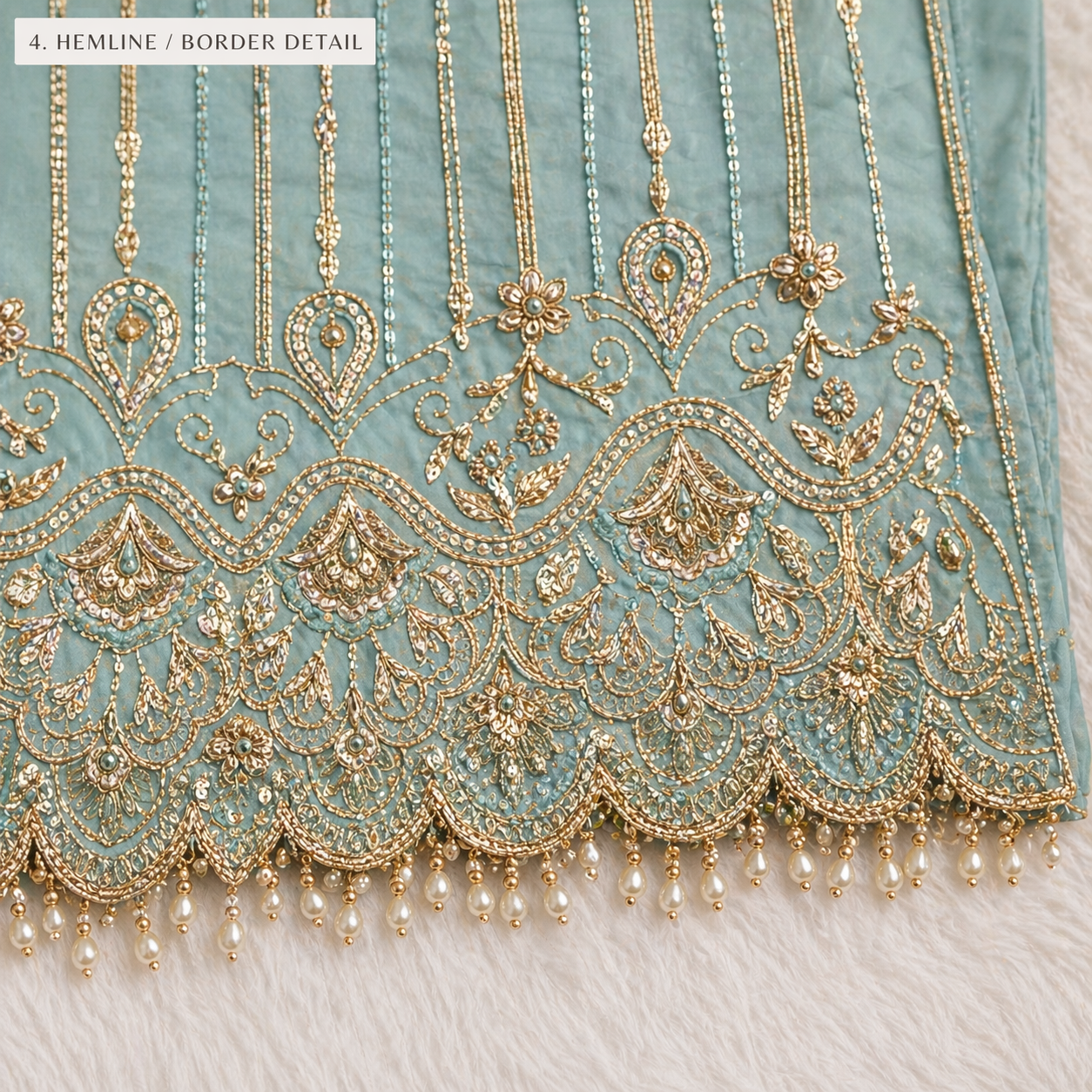 Blue Mist Beaded Dress