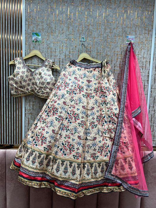 Ivory Bloom Elegance Lehenga