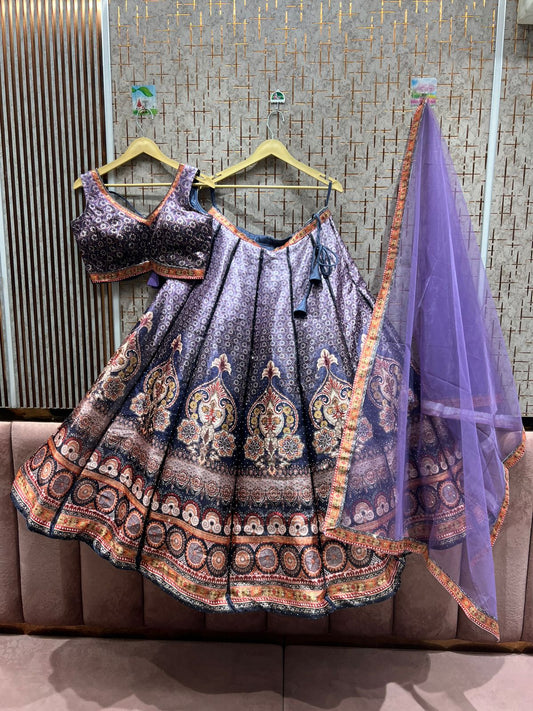Royal Reverie Purple Lehenga