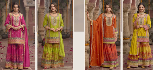 Punjabi Set with Bell Bottom Pants