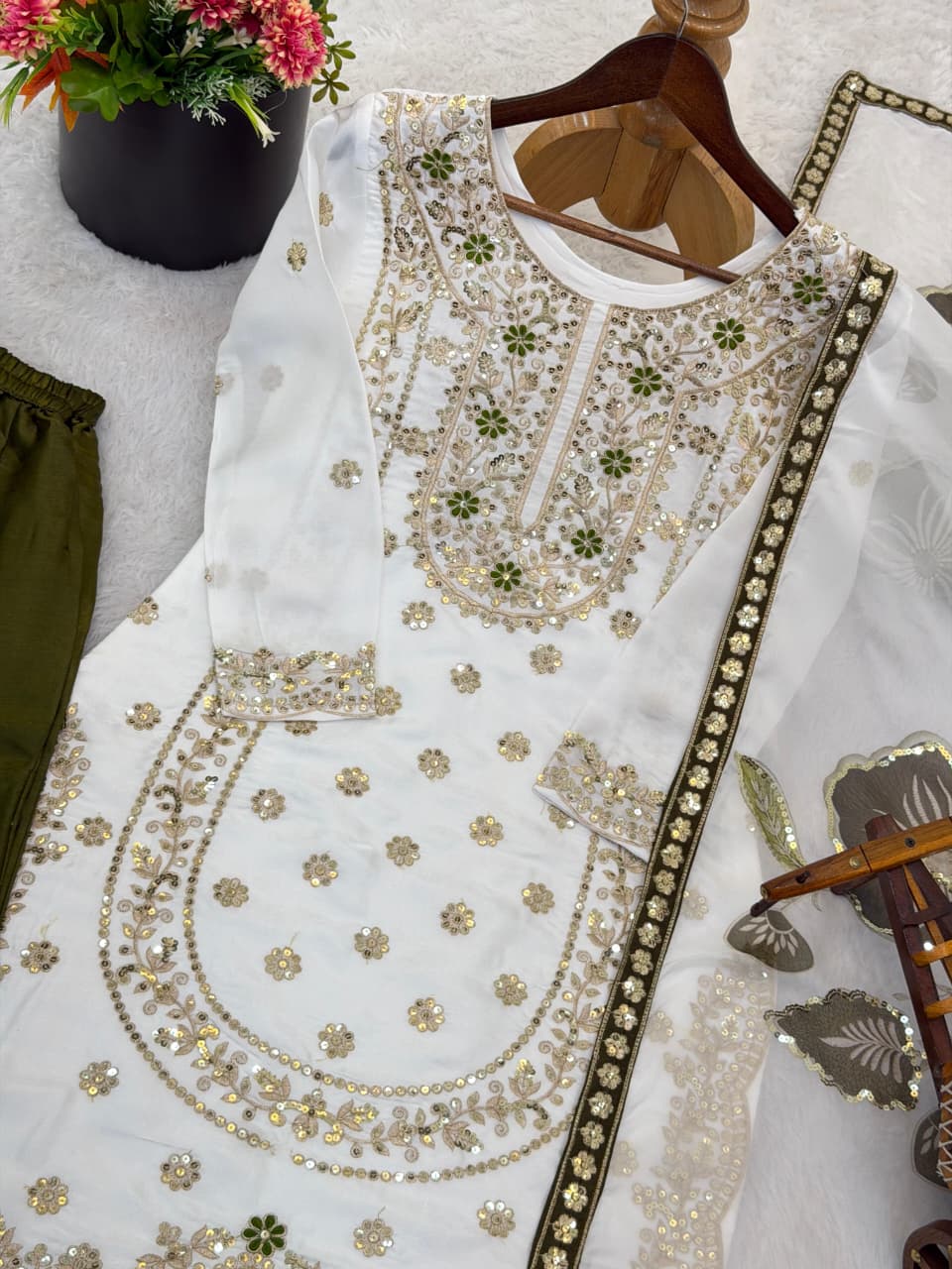 Zaria Silk Palazzo Set | Elevated Festive Edit