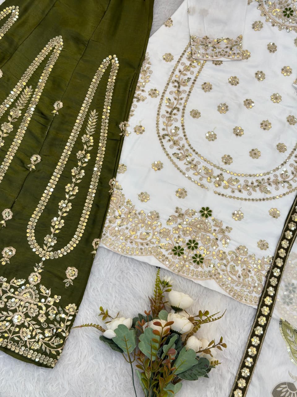 Zaria Silk Palazzo Set | Elevated Festive Edit