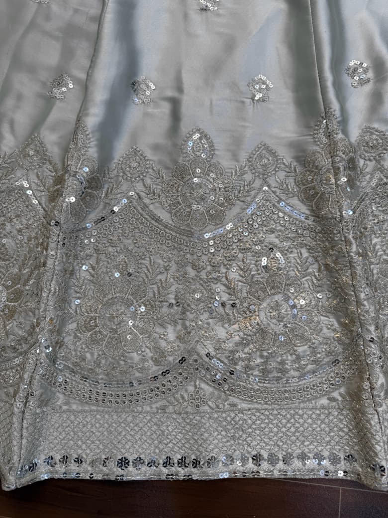 Silver Embroidered Lehenga Set | Boutique Luxe