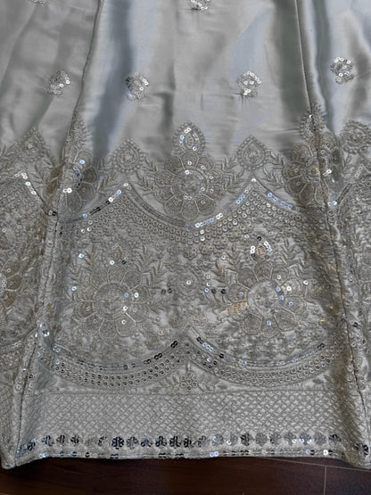 Silver Embroidered Lehenga Set | Boutique Luxe
