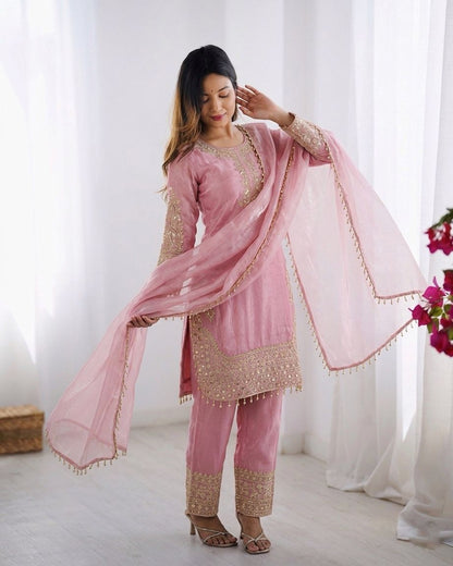 Pink Punjabi Set | Festive Occasion Wear