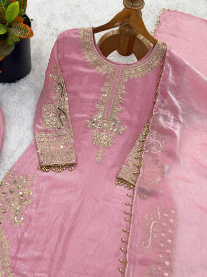 Pink Punjabi Set | Festive Occasion Wear