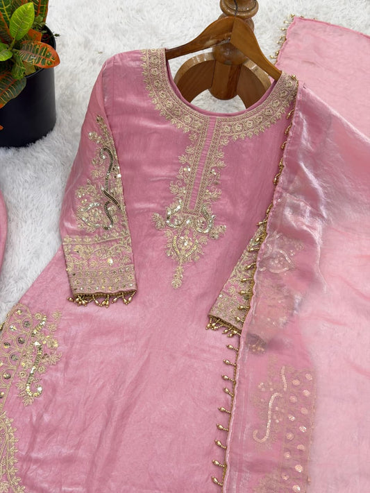 Pink Punjabi Set | Festive Occasion Wear