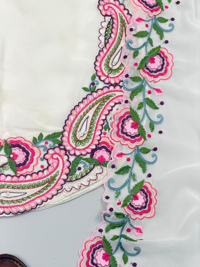 Embroidered  Farshi Palazzo Set with Dupatta