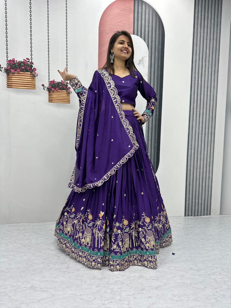 Embroidered Lehenga Set