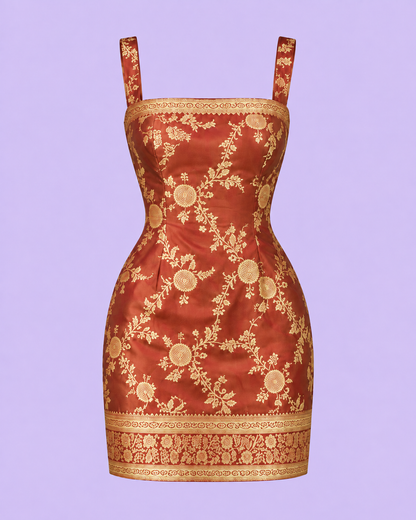 Rust Mini Dress