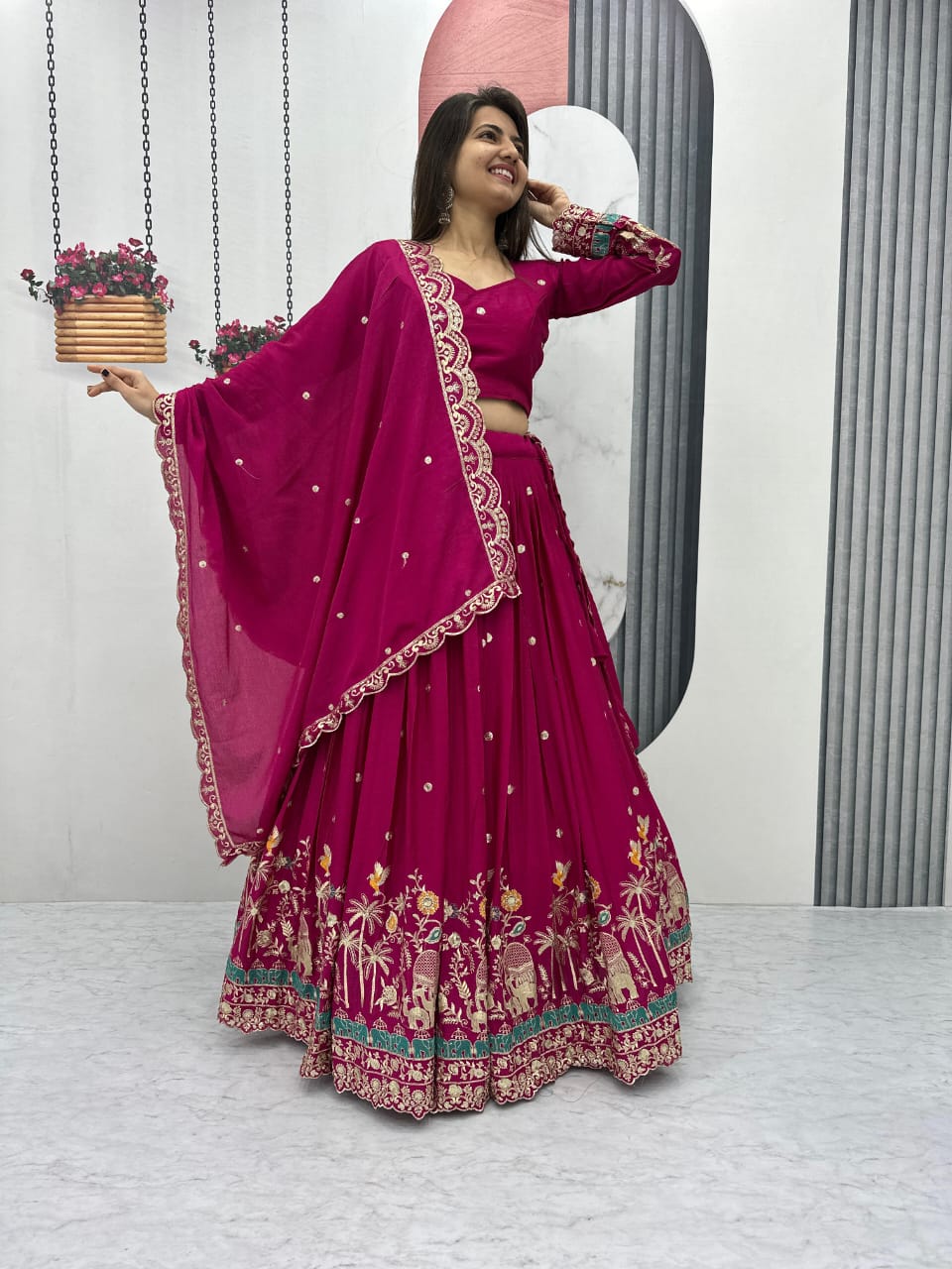 Embroidered Lehenga Set