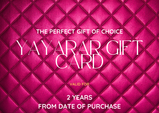 Yayarar Gift Card – The Perfect Gift of Choice